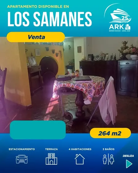 (#1337) Apartamento De 264 M2 En La Urbanización Los Samanes, Pb.