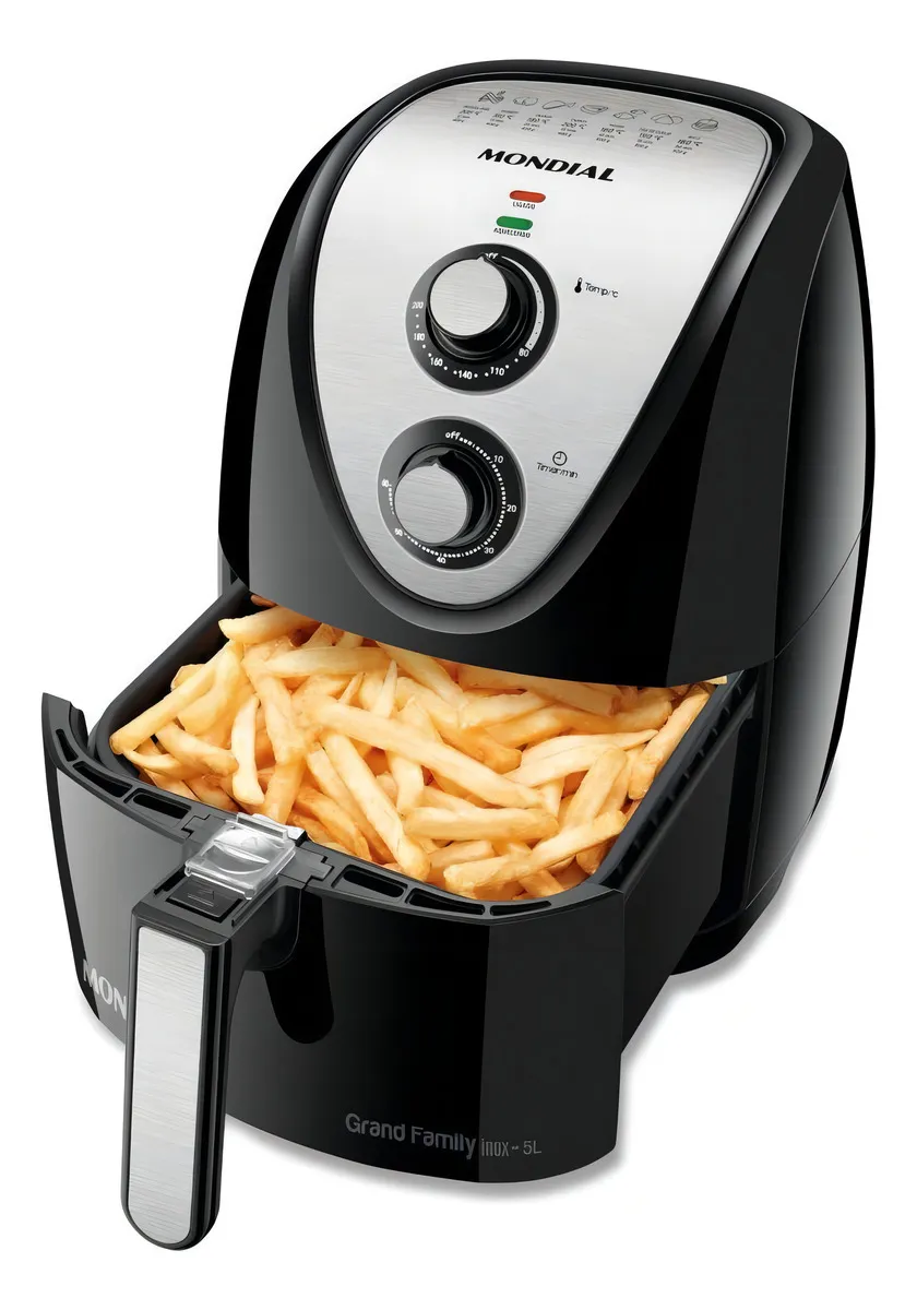 Fritadeira Sem Óleo Air Fryer 5L Mondial, 1900W - AFN-50-BI