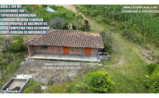 Finca En El Santuario Ant Tipica Campecina Escrituras Al 100%
