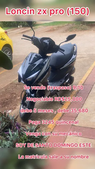 Loncin Zx 150 Trapaso 25 Negociable Debe 35,680 Paga 3245