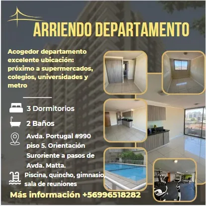 Departamento 3 Dormitorios/ 2 Baños