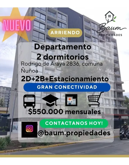 Depto Nuevo 2d+2b 