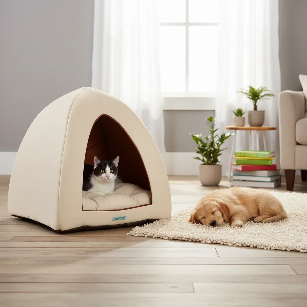 Cama Pet - Tenda/toca/iglu (almofada Removível Impermeável)