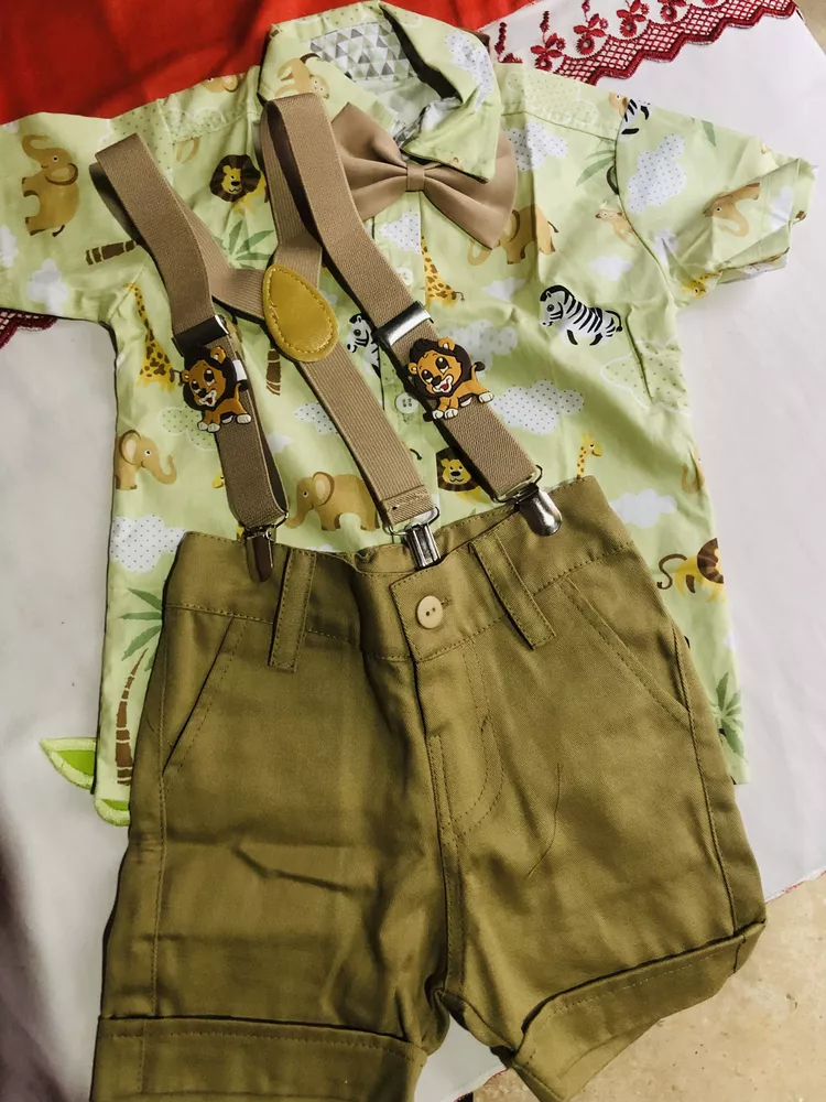 roupa social infantil safari