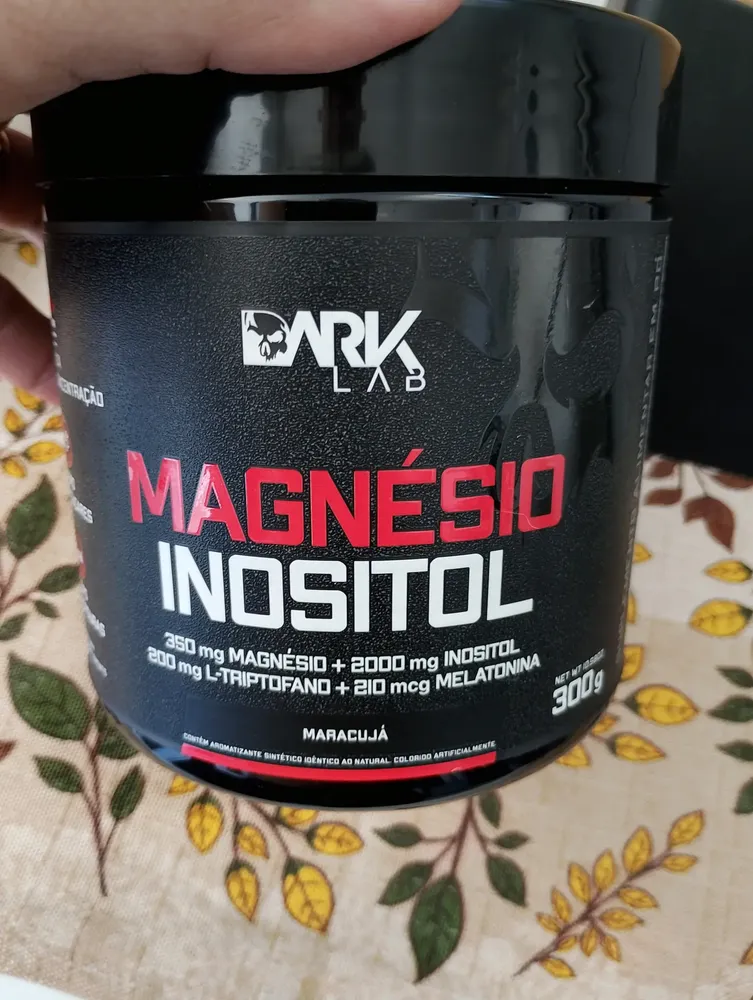 Magnésio E Inositol Taurina Melatonina 300g Dark Lab Maracujá - 50 Doses