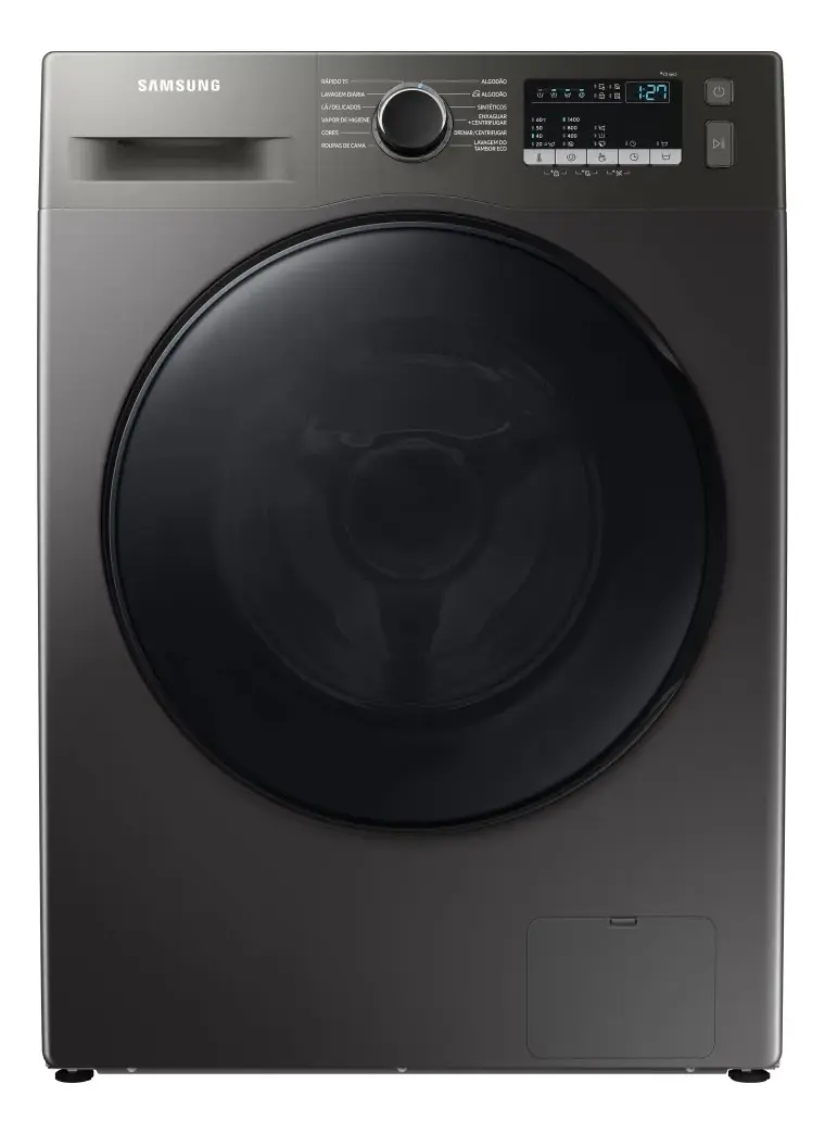 Lavadora Inverter Samsung Porta Black Ww11t Inox 11kg