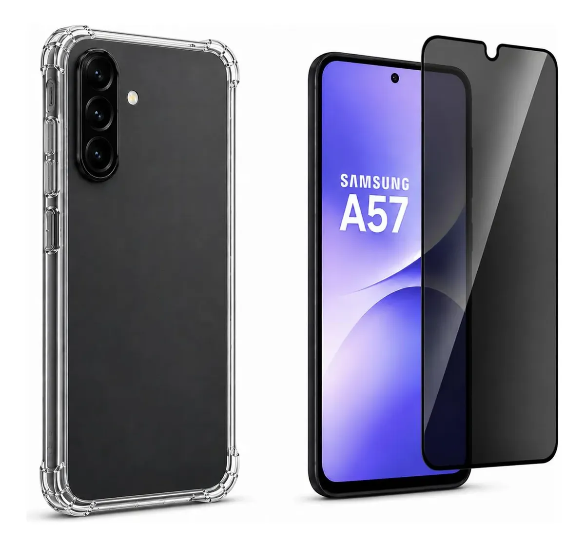 Capinha Anti Impacto Para Samsung A57 + Película Privacidade