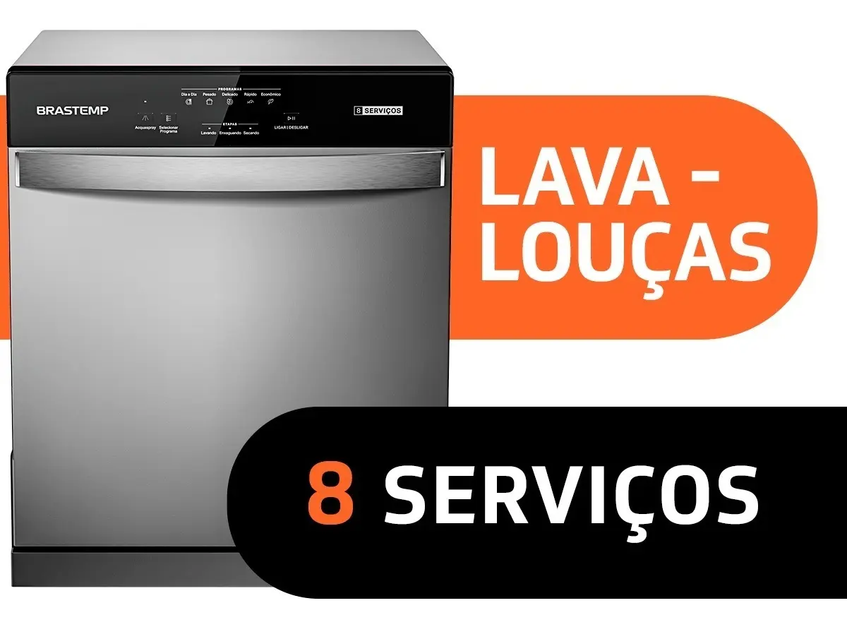 Lava Louças BLF08BS 8 Serviços Cor Prateado Brastemp - Imagem 4