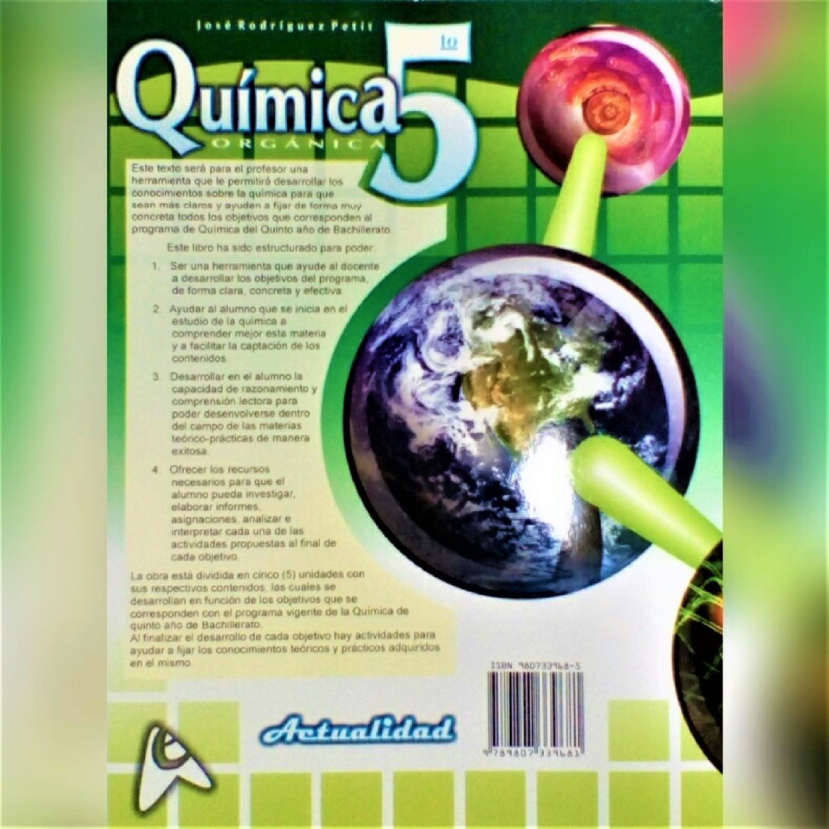 Libro De Química Organica De 5to Año Actualidad Escolar 2000 Mercadolibre