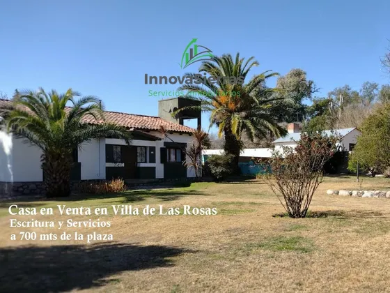 Venta Hermoso Chalet Serrano En Villa De Las Rosas, Excelente Ubicación