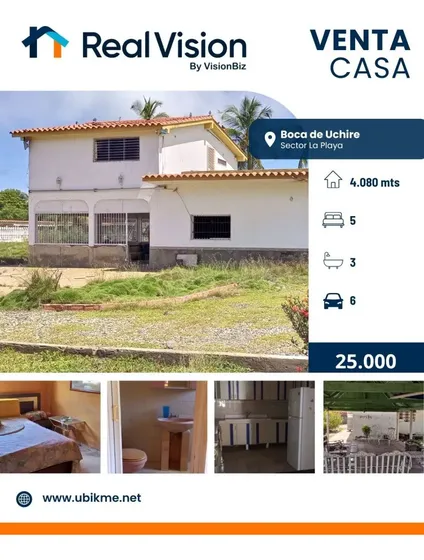 Venta De Quinta En Boca De Uchire. Anzoategui. Aa