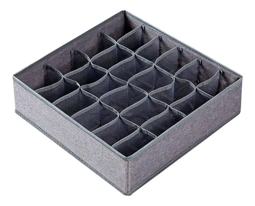 Organizador De Calcetines Y Ropa Interior Decoteam Multiuso Color Gris