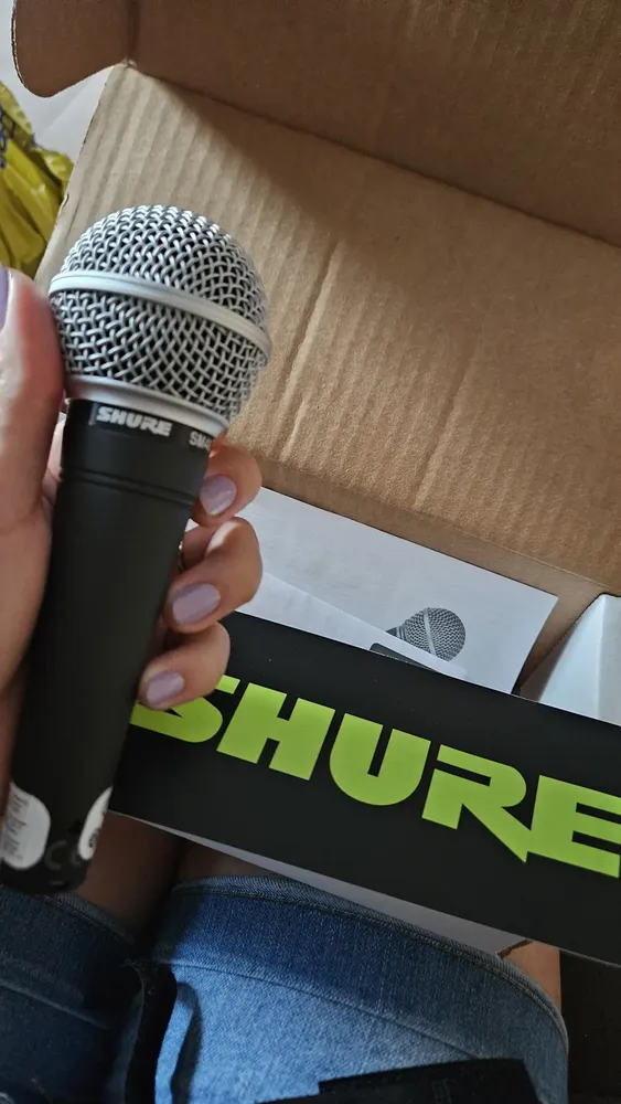 Microfone Bastão Vocal Dinâmico Cardióide Shure Sm48-lc