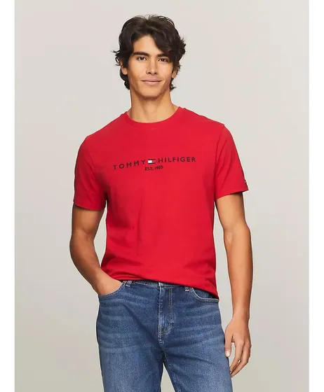 Camiseta tommy hilfiger mujer roja best sale