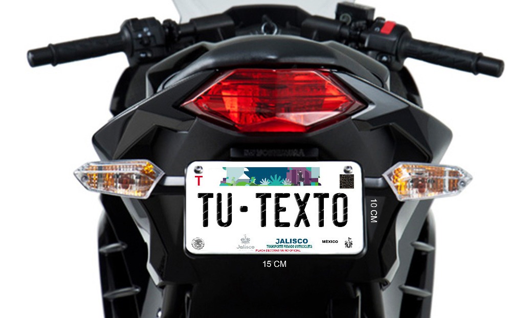 Placas Para Moto Decorativas Personalizadas Mercado Libre