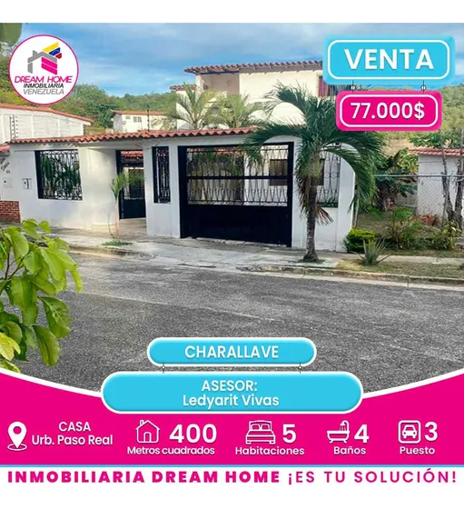 Casa En Venta  Urb. Paso Real - Charallave