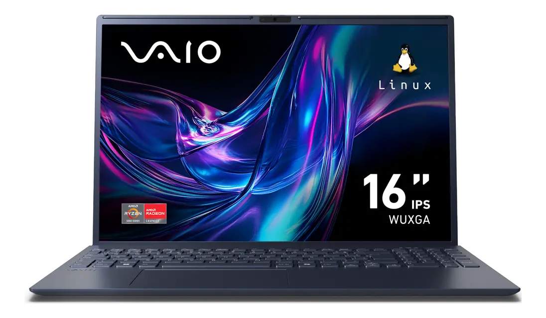 Notebook Vaio Fe16 Amd Ryzen 5-5625u Linux 12gb 512gb Ssd Tela 16  Ips Wuxga Antirreflexo Cinza Grafite Vjfe69f11x-b1211h Memória Expansível Até 64gb