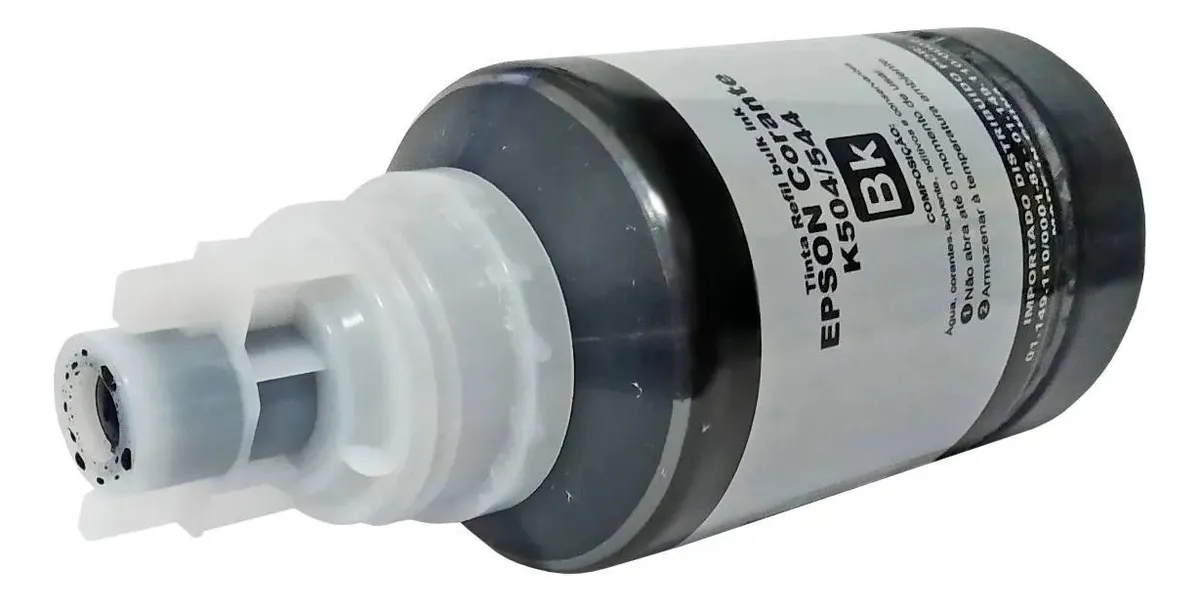 Refil Tinta Preta 127ml Compatível Epson 504 / 544