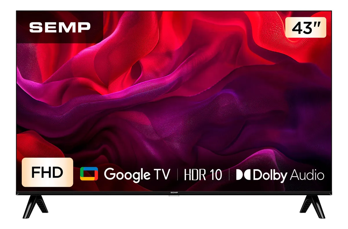Smart Tv Led Resolução Fhd 43 Semp 43s42 Hdr10 Dolby Audi