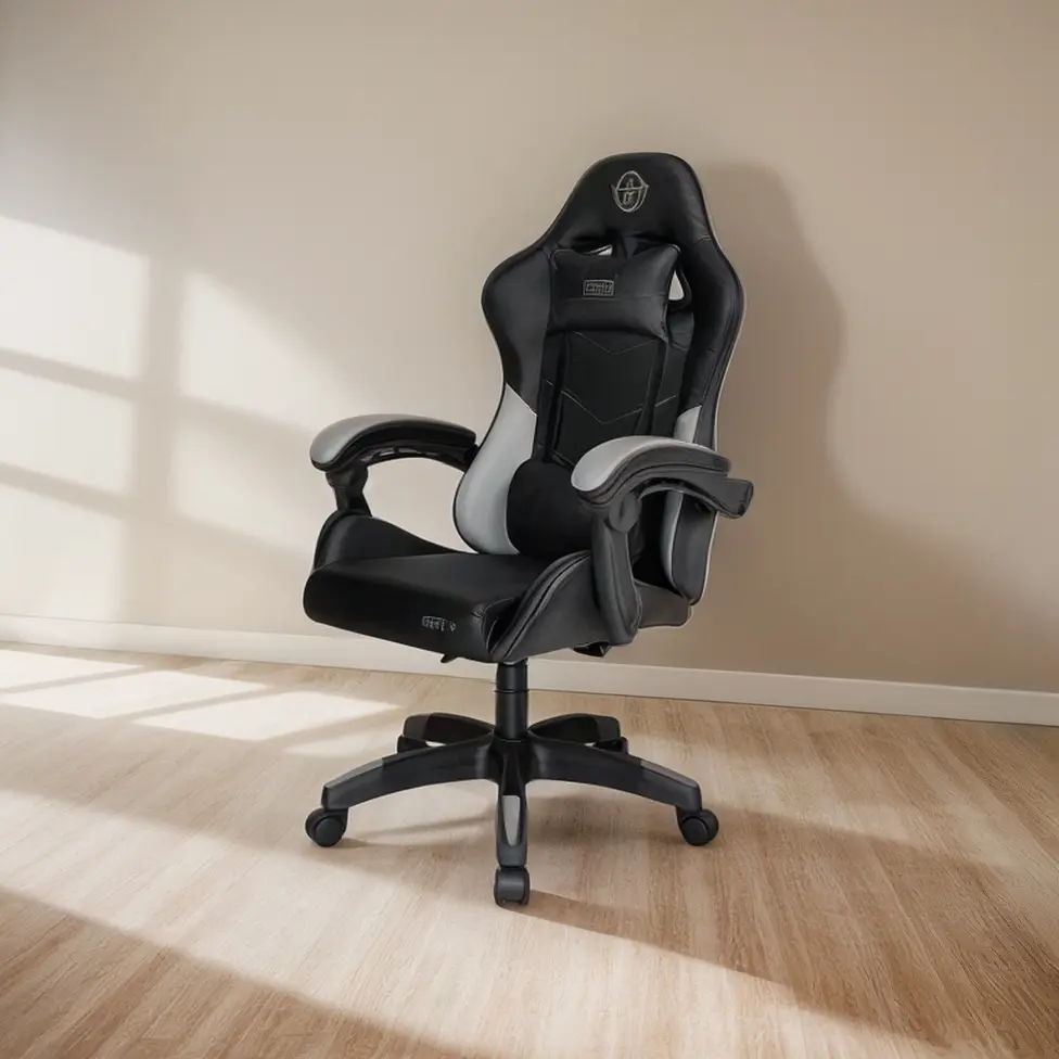 Cadeira Gamer Tgt Heron M, Preto, Tgt-hrm-bk02 Couro Sintético