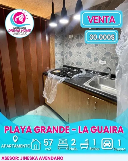 Apartamento En Venta  Playa Grande  La Guaira 