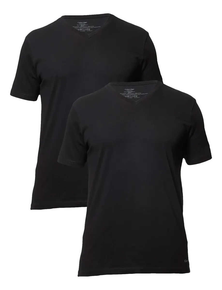 Kit Com 2 Camisetas Masculina Crew-neck Calvin Klein