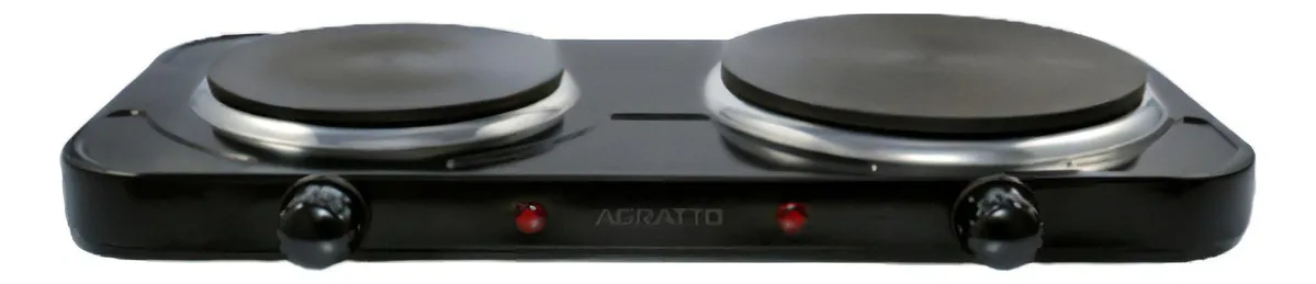 Fogao Cooktop Elétrico Portátil Mesa 2 Boca Preto 2500w