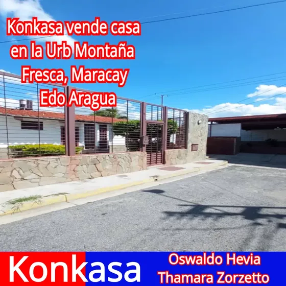 Konkasa Vende Casa En La Urb Montaña Fresca, Maracay Edo Aragua