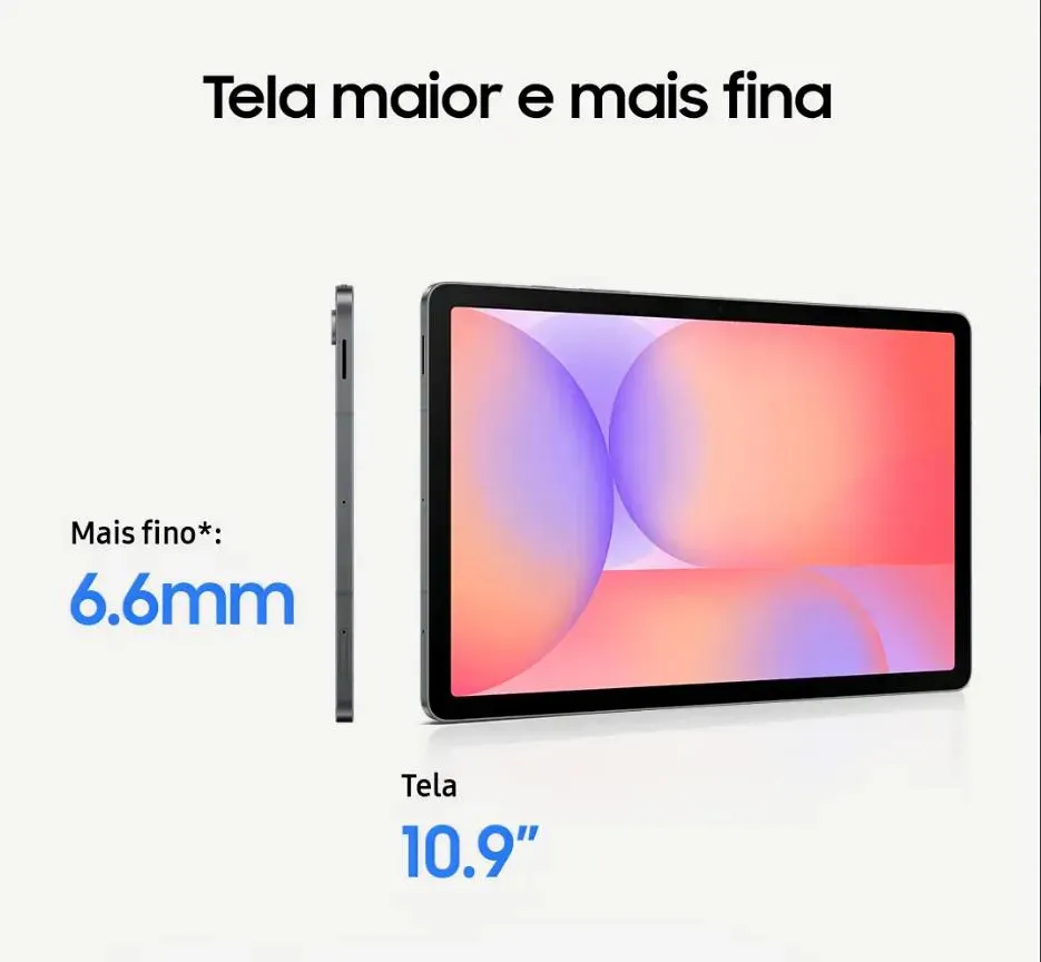 Tablet Samsung Galaxy Tab S10 Lite Wifi, 256gb, 8gb Ram, Tela 10.9 , S Pen E Capa Smartbook Cover Inclusas