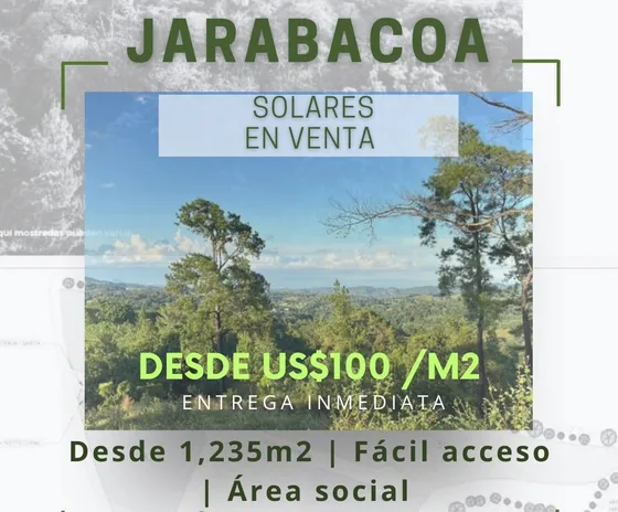 Vendo Amplios Solares Desde 1,235 M² En Piedra Blanca Jarabacoa, República Dominicana 
