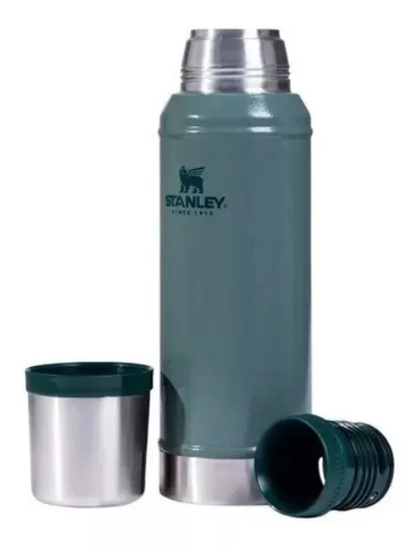 Termo Stanley 1L - Adventure Vacumm Bottle (Verde/ Blanco) - La