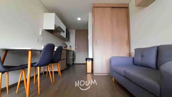 Apartamento En Nuevo Country. 1 Habitación, 21 M², Id: 133952
