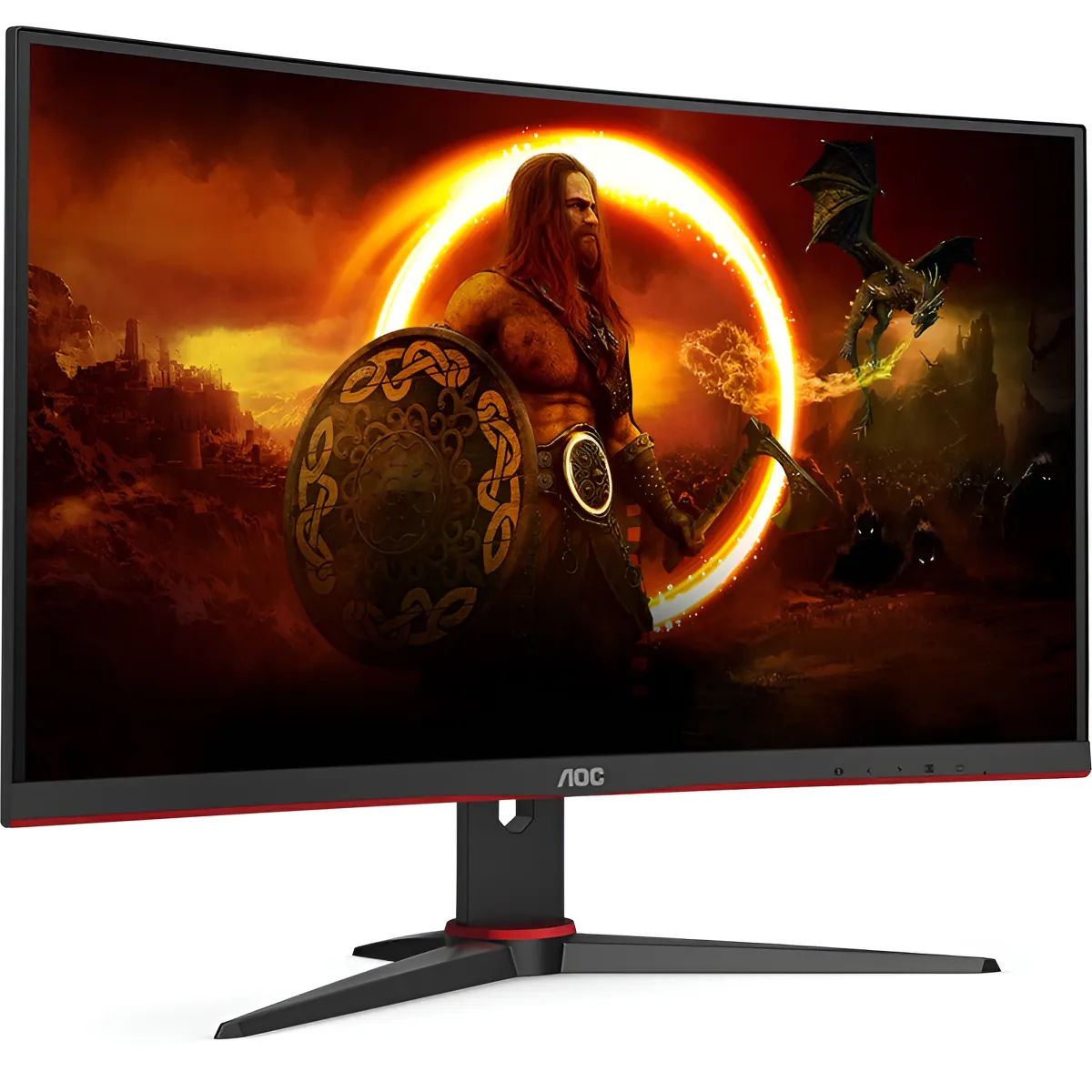 Monitor Gamer Legend 27'' 240 Hz 0.5ms C27g2ze Led Full Hd Aoc Cor Preto-vermelho