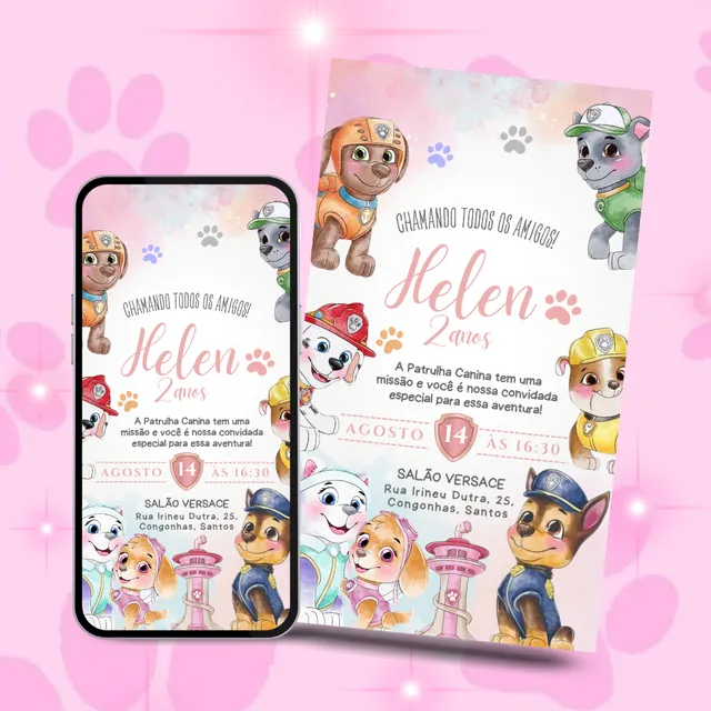 Convite Digital Interativo Personalizado | Aniversários