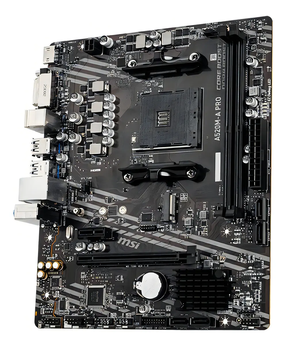 Placa-mãe Msi A520m-a Pro Am4 Matx Ddr4 Hdmi Dvi M.2