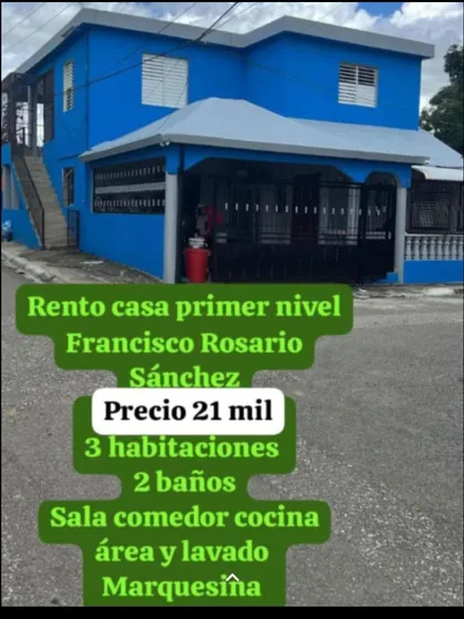 Rento Casa Jardines Del Norte Cerca Francisco Rosario Sánch