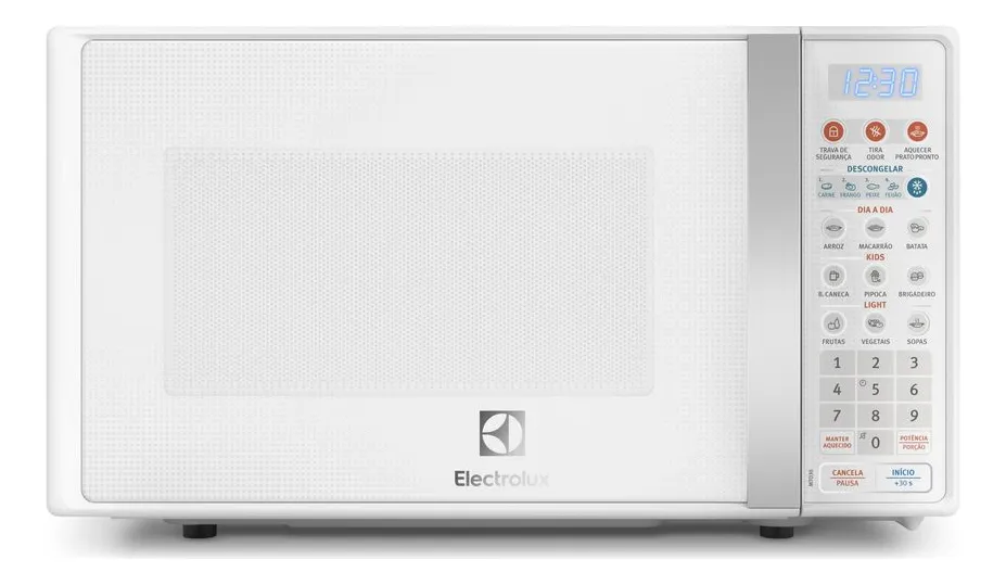 Micro-ondas Electrolux 20L Branco com Função Tira Odor e Descongelar MTO30 127v