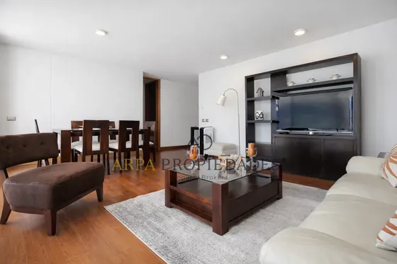 Amplio Departamento Amoblado El Golf, Las Condes