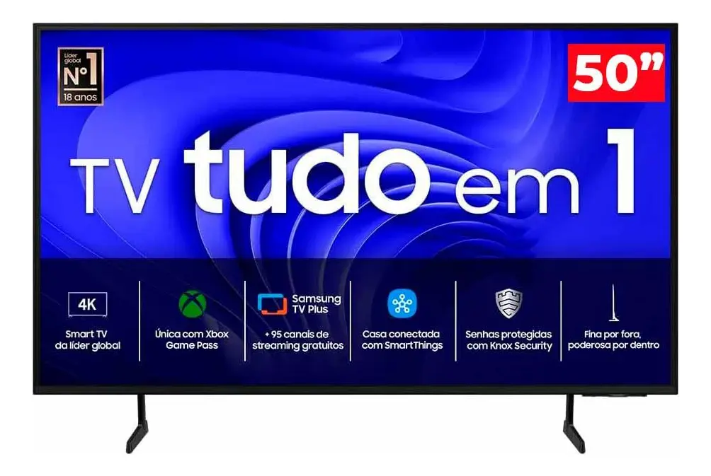 Smart TV Samsung 50" DU7700 4K UHD