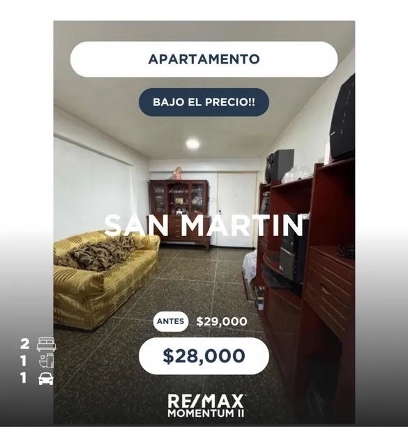 Cerca. Av. Principal De San Martín. Venta . Apto. San Martín