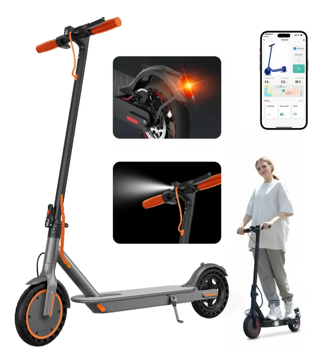 Patinete Elétrico Premium Dobrável 350W