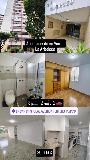 Venta De Apto Resid. Arboleda Piso 9 Torre Camoruco Meec