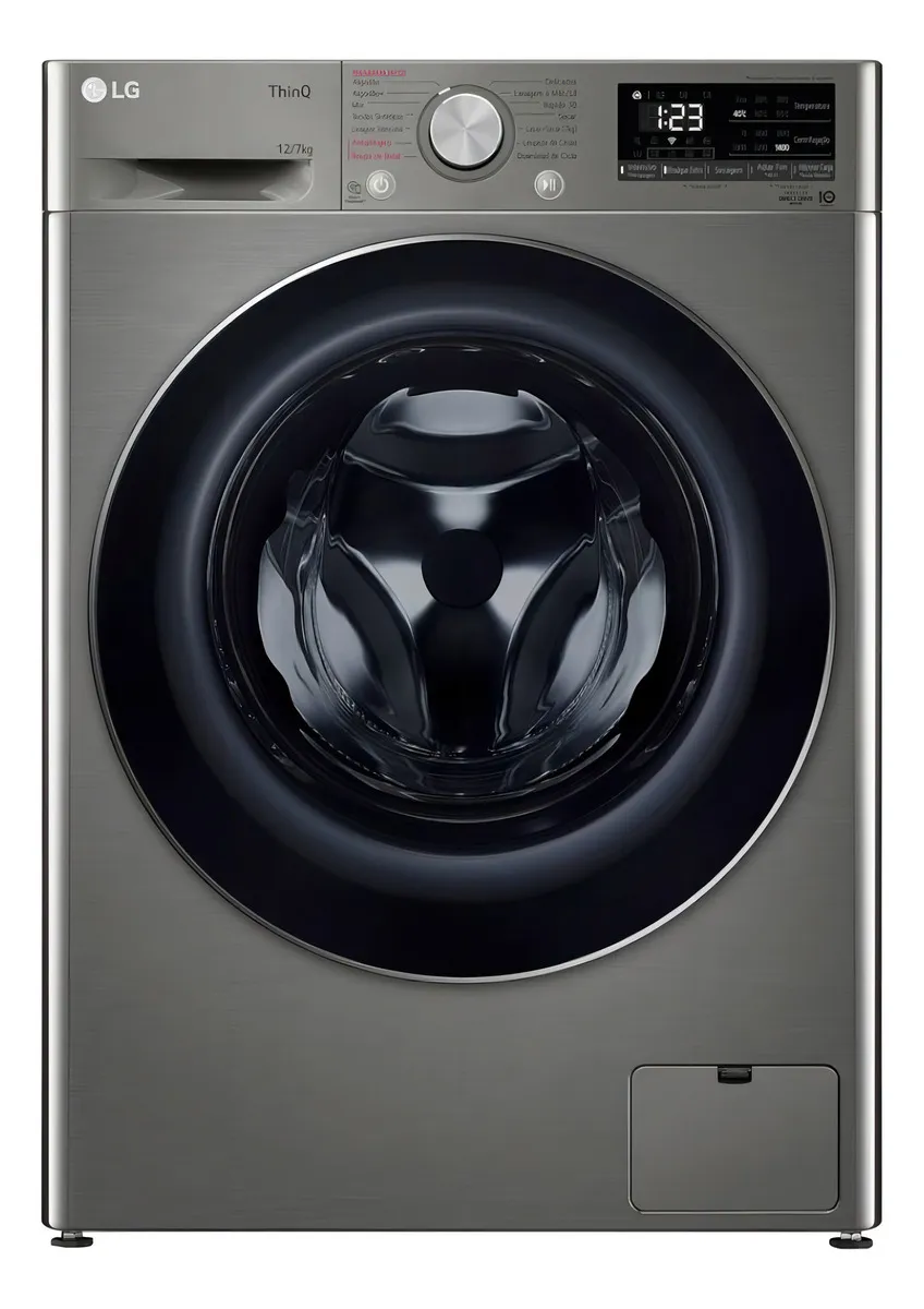 Lava e seca LG Vc4 12kg com ajuda de inteligência artificial
