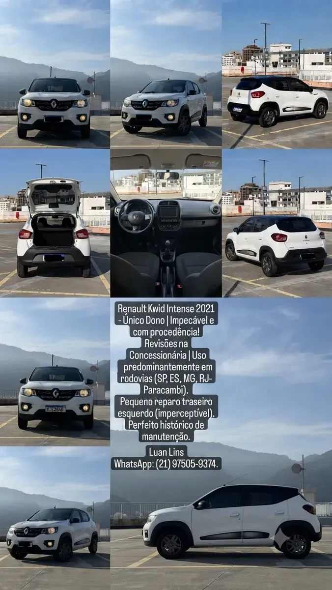 Renault Kwid 2021 1.0 12v Intense Sce 5p — foto 2
