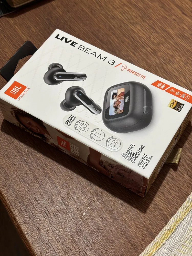 Fone De Ouvido Bluetooth Sem Fio Live Beam Jbl Preto Frete grátis