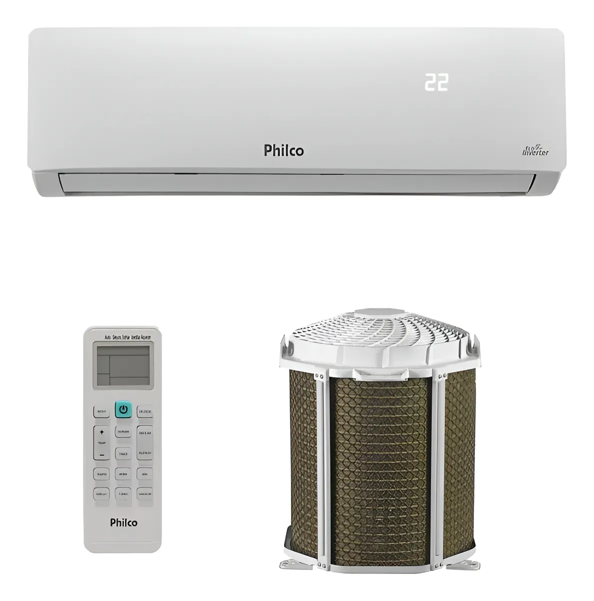 Ar Condicionado Split Hi Wall Eco Inverter Pac9fc Philco 9.000 Btus Frio...