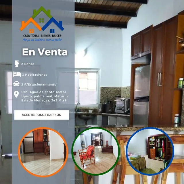 Se Vende Casa En La Urb. Agua De Canto Zona Norte