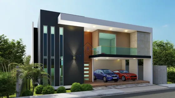 Casa De Dos Niveles En Planos En Residencial Cerrado En Los Rieles, Gurabo Wpc19