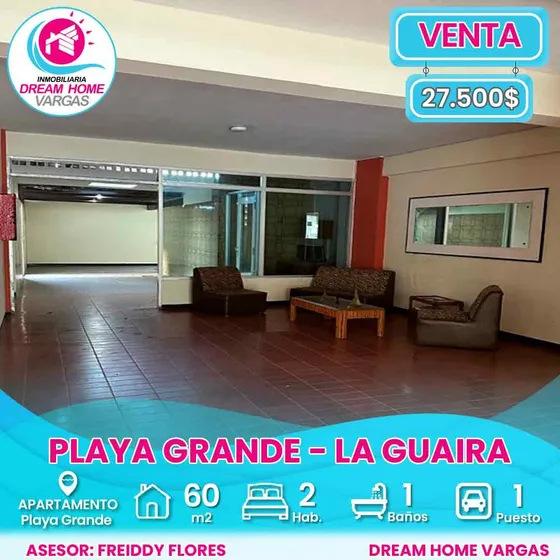 Apartamento En Venta  Playa Grande  La Guaira 