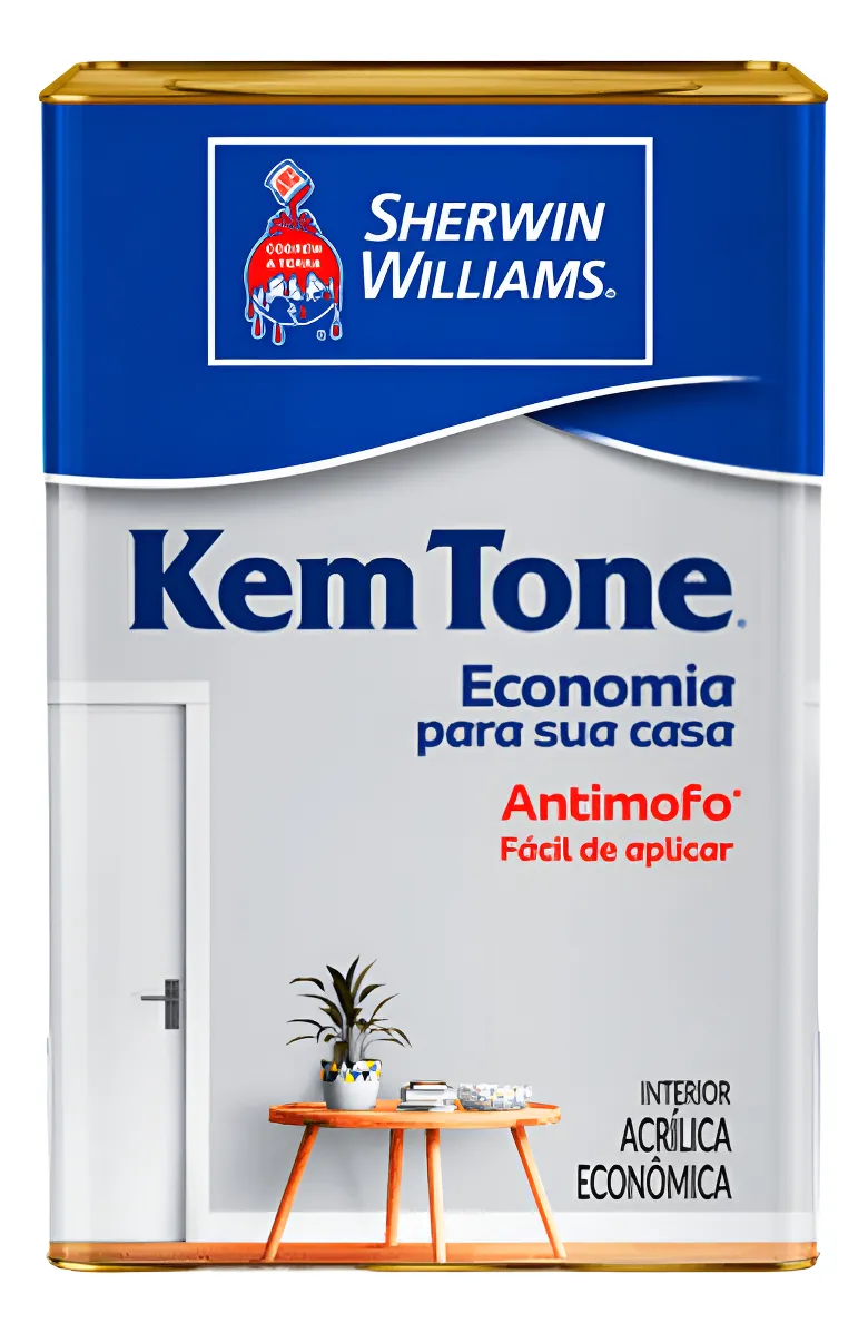 Tinta Acrílica Kem Tone Econômica 1 8 Litros - Cores Cor Camurça